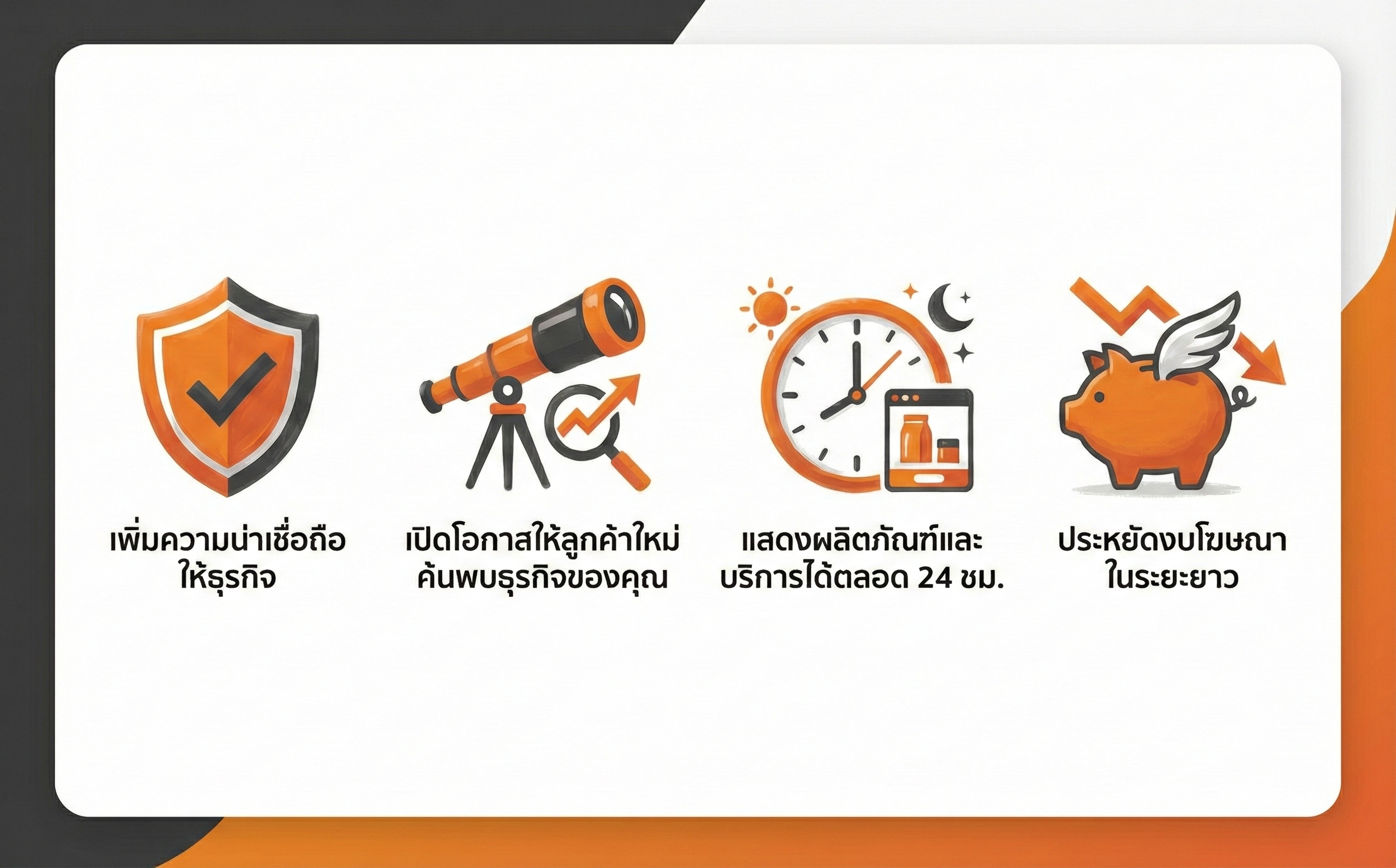 รับทำเว็บไซต์ - Benefits
